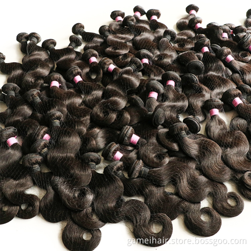 Wholesale Raw Brazilian Virgin Human Hair Vendors Bundles Natural Black For Black Woman Body Wave Cuticle Hair
